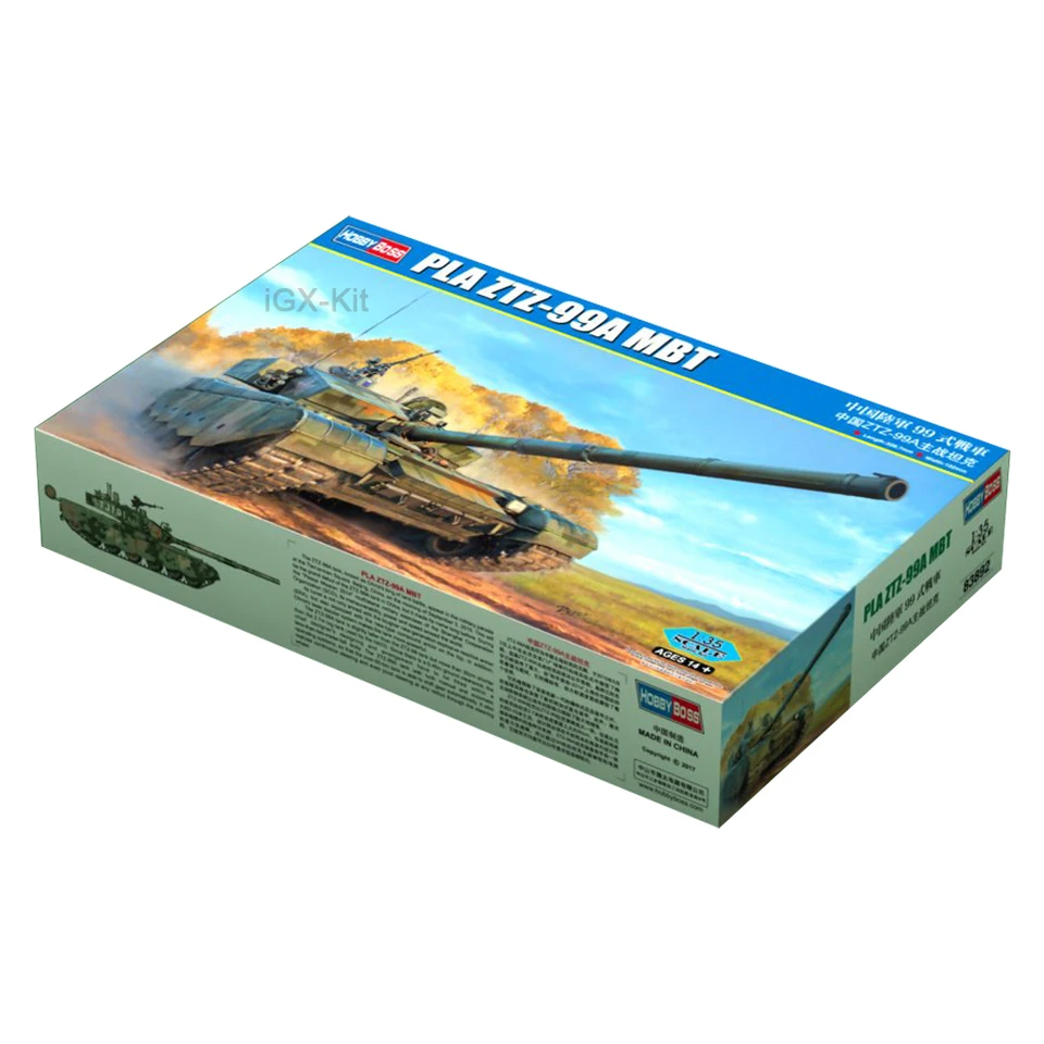 Hobbyboss 83892 1/35 mierka PLA ZTZ99 ZTZ-99A MTB Hlavná bitka Armor vozidlo Hobby remeselné hračky plastové modely budova Kit