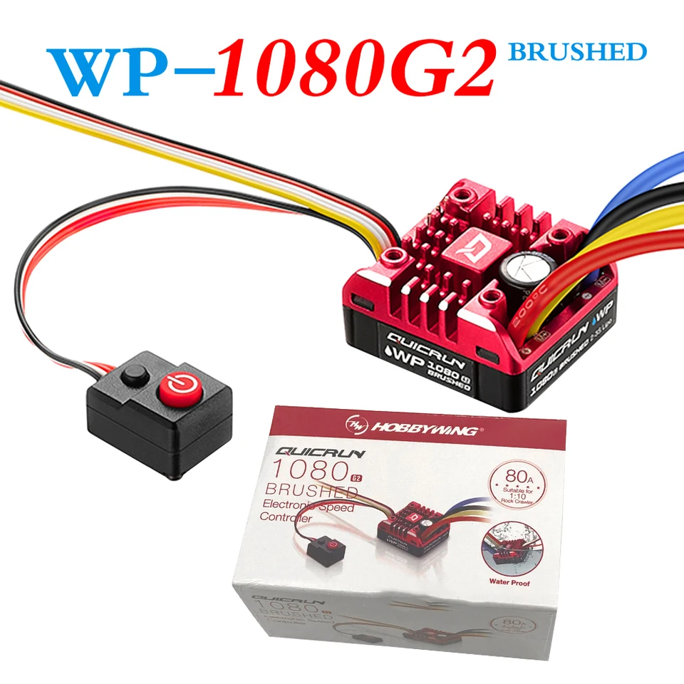 Hobbywing Quicrun WP 1080 G2 80A Witerproof Brushed ESC Programová karta, programová schránka pre 1/10 1/8 RC Crawler Crawler