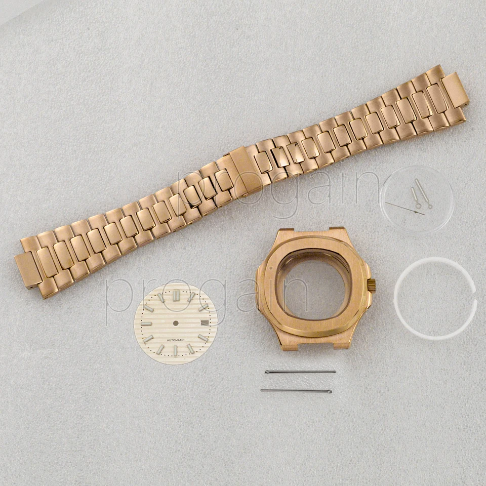 Hodinky Pase Dial Ruky 316L z nehrdzavejúcej ocele Pánske hodinky sa hodia na nautilus nh35 pohyb 30,5 mm
