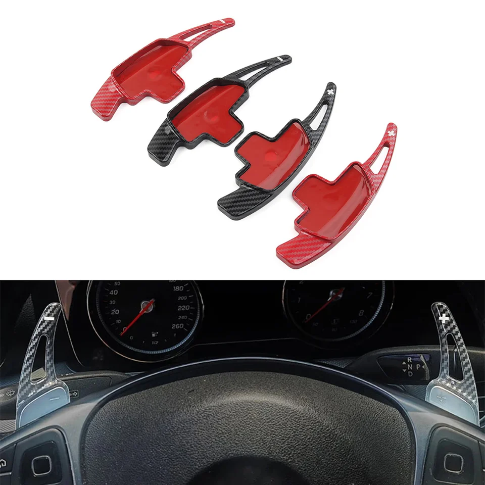 Hodnotné vlákno vzhľad auta na volant Paddle predĺženie radenia pre Mercedes-Benz A/B/C/E/S/G/V trieda V nie je vhodné pre modely