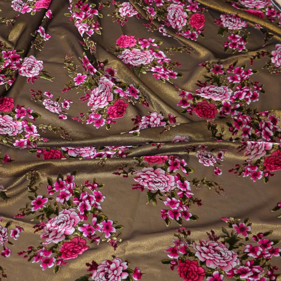 Hodvábka vyhorená vyhorená zamatová látka cheongsam šaty handrička sukňový kryt materiál
