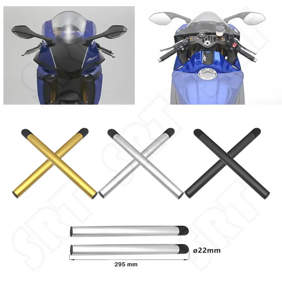 Hodí sa pre Yamaha YZF R1 R6 R7 R3 R15 YZF-R1 R1M R1S YZF-R6 R6S Motorycle Split Clip On Radiče 22 mm náhradné trubice