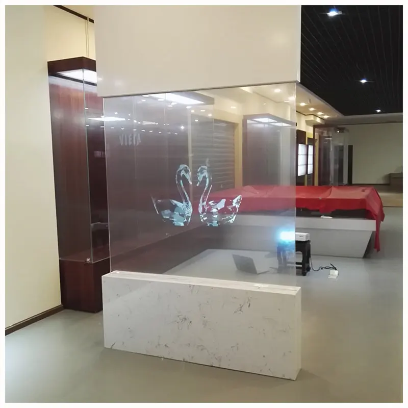 HOHOFILM 152CMX100CM CLEAR Zadný projekčný film Holografický filmový filmový projekčný projekcia na stenu sklenenú nálepku 60'X39.37 ''
