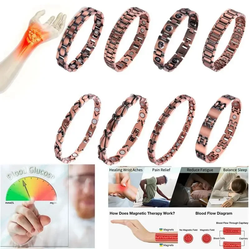 Hojenie zdravého magnetického náramku medi pre mužov pre mužov