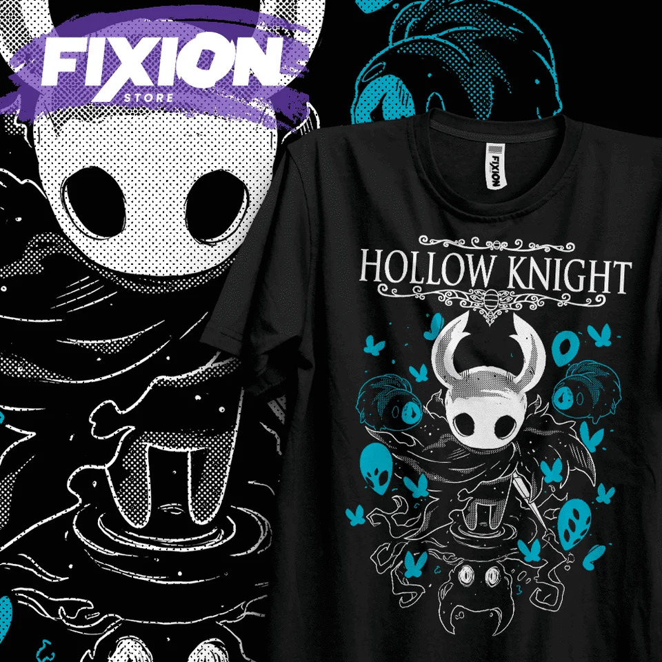 Hollow Knight 3 Anime T tričko Darček pre milenec anime celú veľkosti bavlna