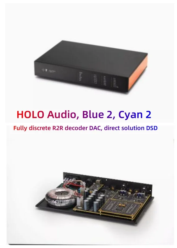 Holo Audio, Qing 2, Cyan 2, Plne diskrétny dekodér R2R DAC, priamy dekódovanie DSD