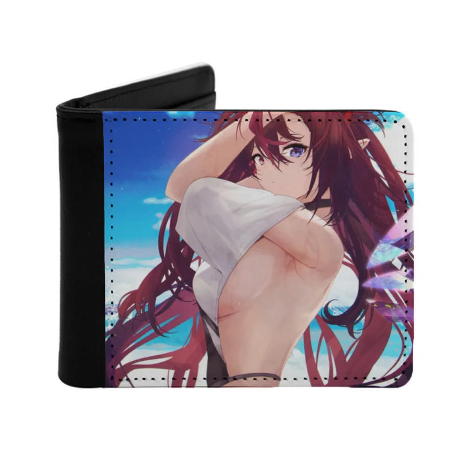 HoloLive Irys Bikini So Hot Men's Wallet Pu kožená peňaženka Multifunkčná kreditná karta kabelky Hololive Irys Bikini So Hot Irys