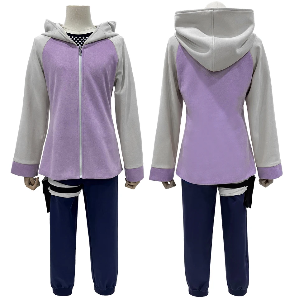 Holoun Anime Hyuga Hinata Cosplay kostým parochne Tracksety Panty Fish Čistá špičková noha puzdro cos Convention Denné nosenie darček