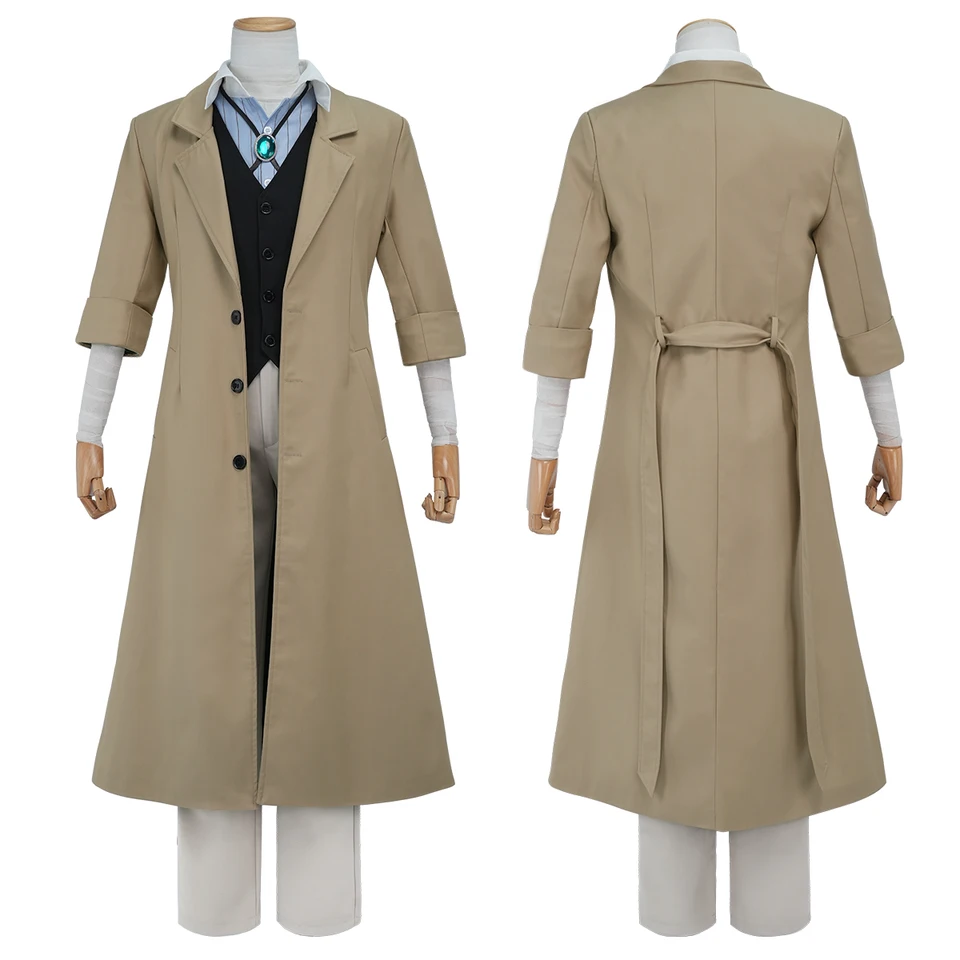 Holoun Bungo BSD Anime Dazai Osamu Cosplay kostým parochňou parochňa s nadmerným obložením elastických nohavíc