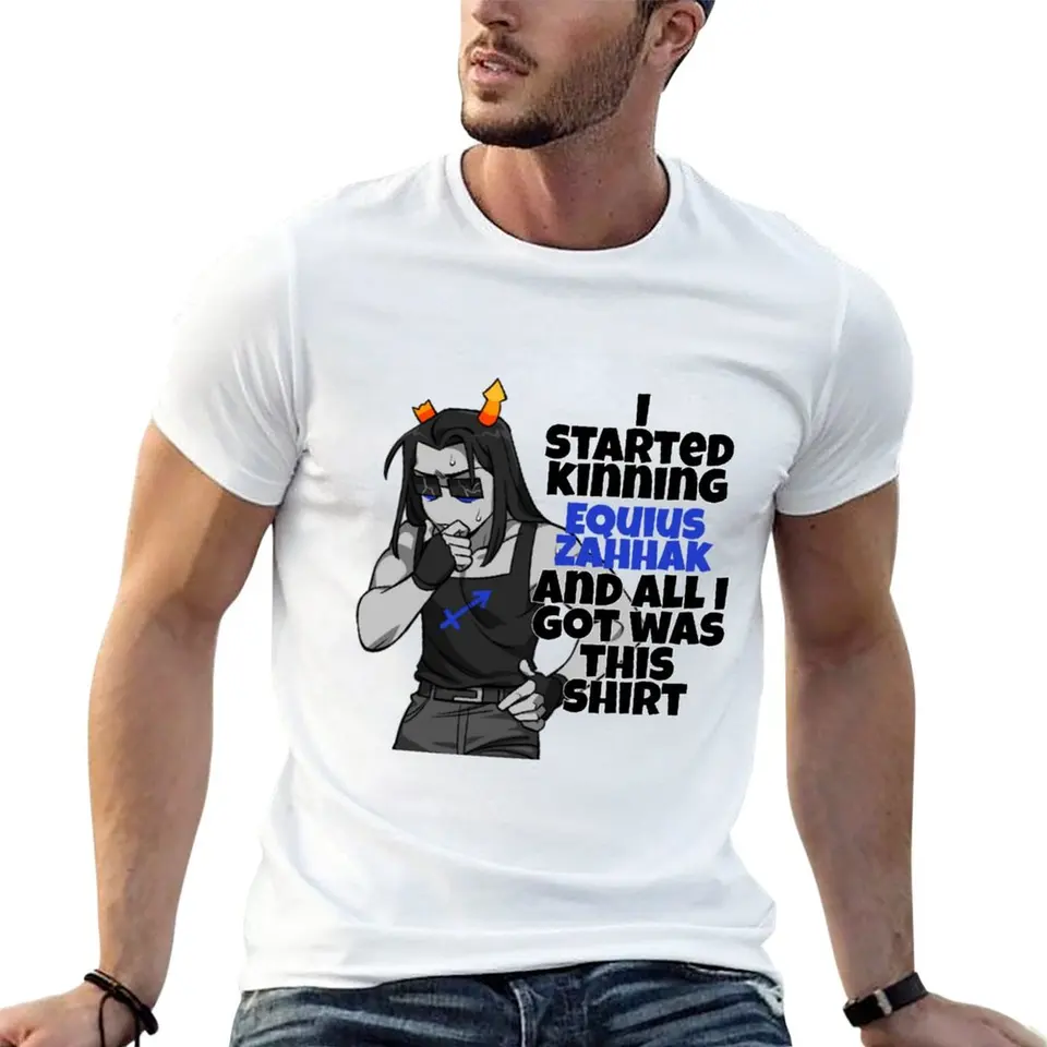 Homestuck Equius Zahhak Kin Tričko Prispôsobené tričká Pánske oblečenie