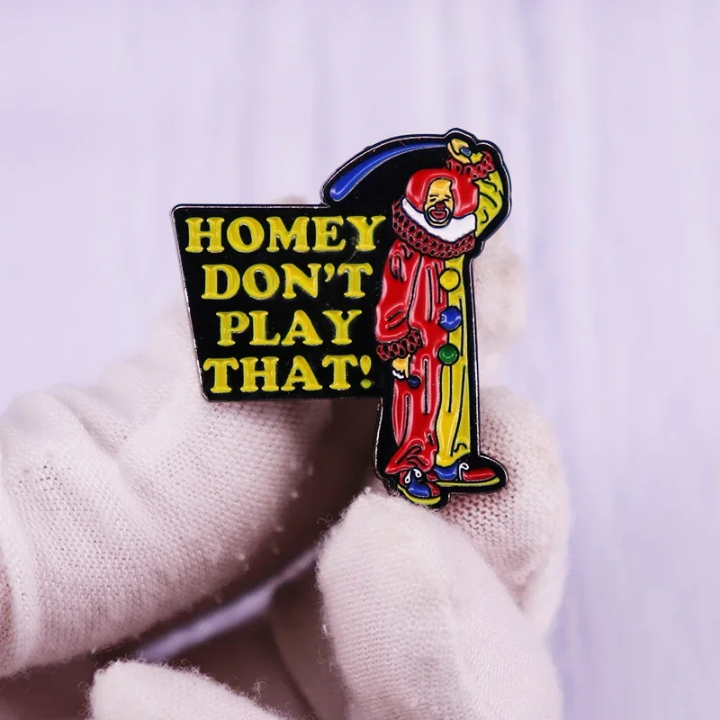 Homey Nehrajte ten smaltovaný pin klaun brošň