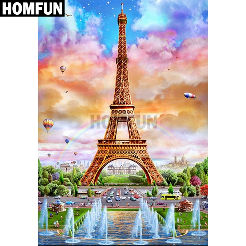 Homfun Full Square/Round Drill 5D DIY Diamond Painting 