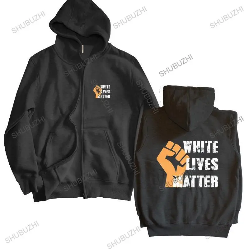 homme bavlnené mikiny zips biely životy MATÉ MATÍVA MIKSHIRT ZIPPER CIVILNOVÉ PRÁVA Men SHUBUZHI Značka Zimná kapucňa