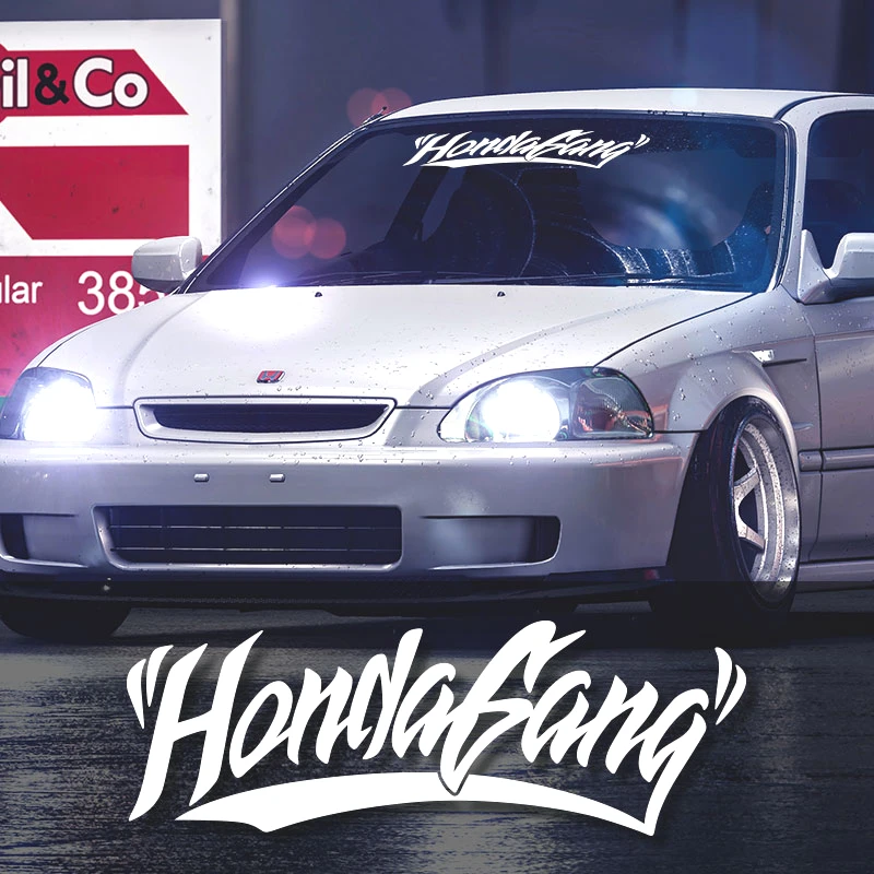 Hondagang predné a zadné čelné sklany slepky na auto vodotesné automatické dvere vinylové obtisky dekorácie Accesorios para vehiculos