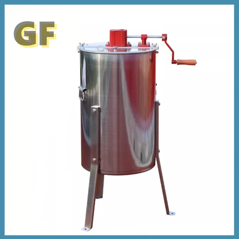 Honey Extractor Manuál z nehrdzavejúcej ocele Honeycomb Rotátor kľuk med Centrifuge včelárstvo