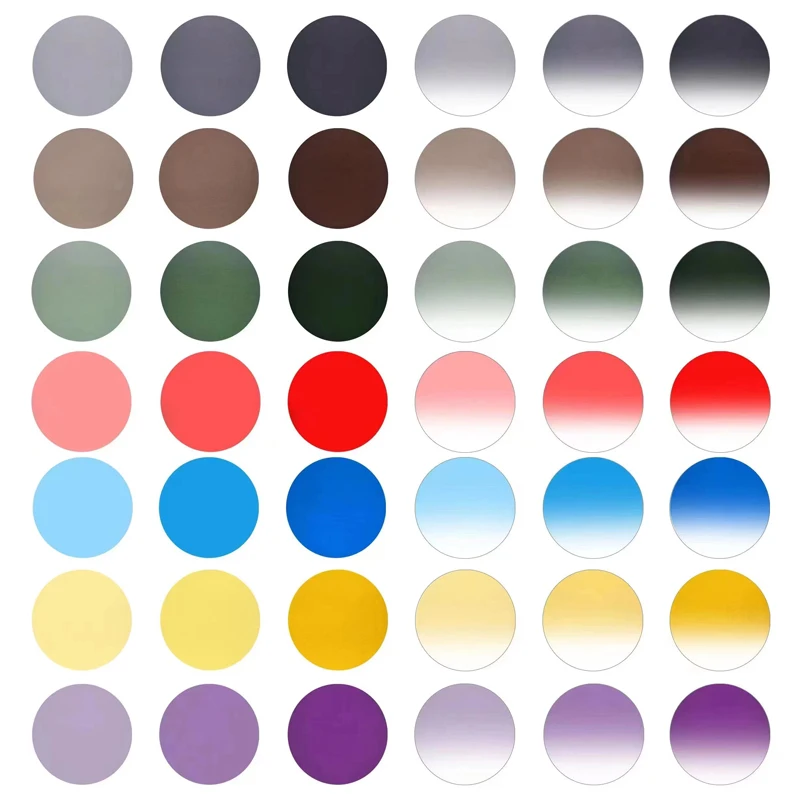 HongMei1.56/1,61/1,67/1,74Cr39 Color Fashion UV400 Gradientné slnečné okuliare Ranse Resin Anti-Blue Ray Myopia and Hyperopia Optical