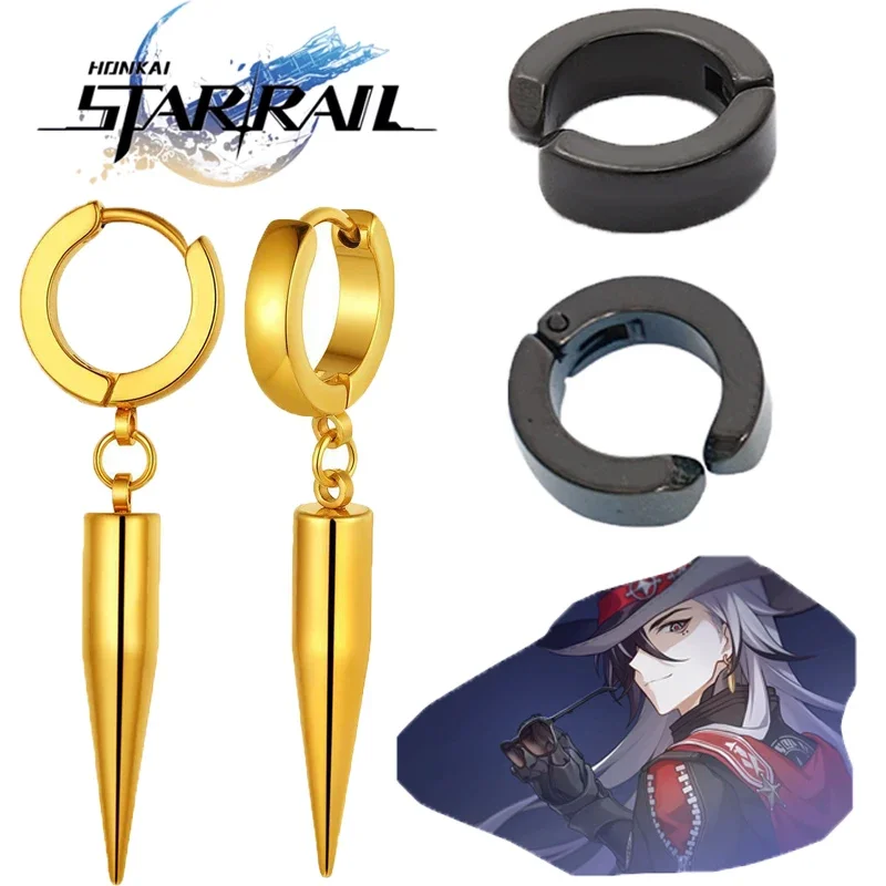 Honkai: Star Rail Boothill Cosplay náušnice Ear Boothill Clip Kews Metal Earing Adser