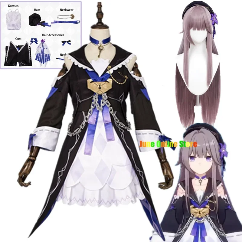 Honkai: Star Rail Cosplay Herta Cosplay kostým Comic Show Clothes Comple Clother Comple Set Set Animation Game Clothing Parochne XR6455