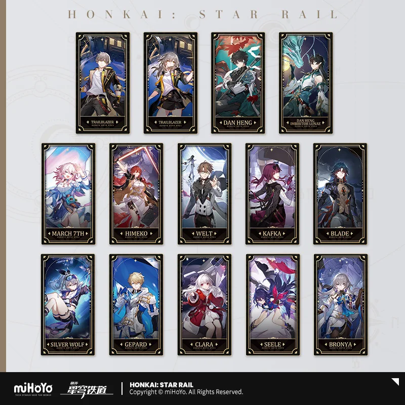 Honkai: Star Rail Mihoyo Oficiálna skupina slepých boxov Skupina slepých boxov A Rok výročie zberná karta Laser Card Cosplay Gift