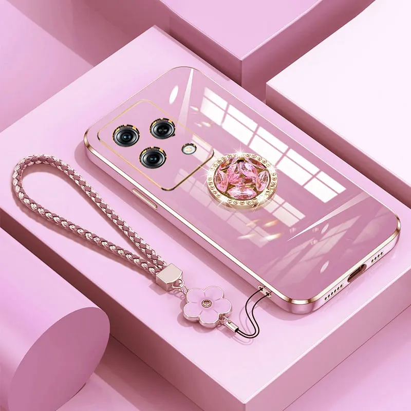 Honor200 Lite Case Luxury s držiteľom, Diamond Ring Case for Honor 200 Lite 5G Shockoofuste Case 200Lite Pro Cover s Lanyardom