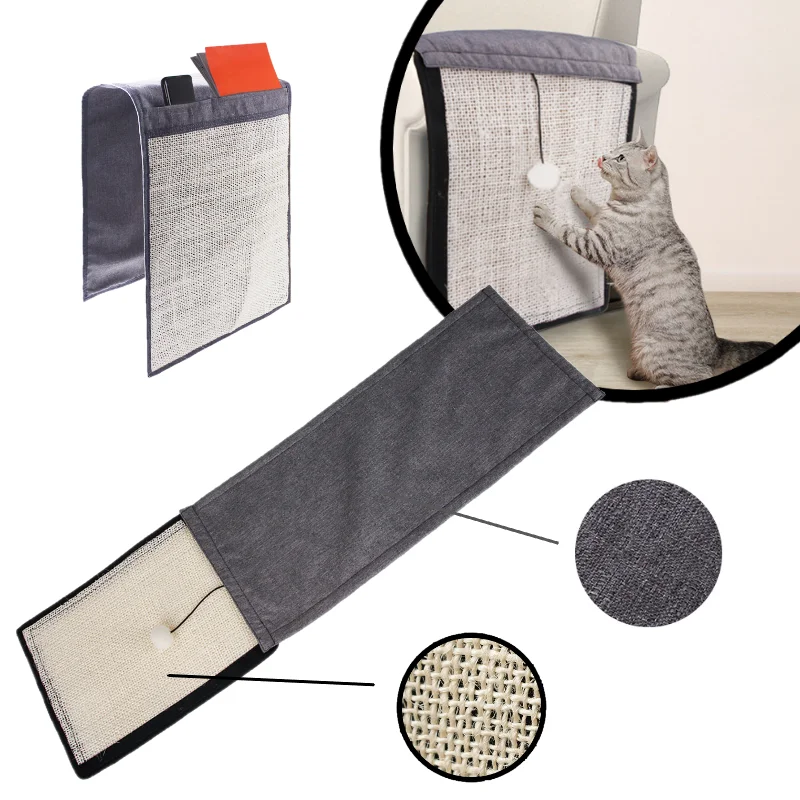 Hook Loop Cat Scraper Sisal Mat Kitten Ochrana ochrany proti vankúšovi pre stolovú nohu Sofa Anti uhryznutie zabraňuje poškriabaniu hračky pre mačku