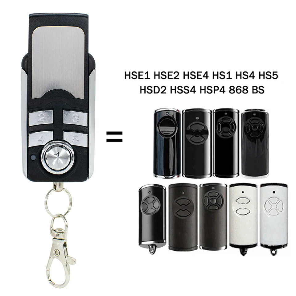 Hormann BS Bisecur 868MHz Garážové dvere diaľkového ovládača HSE4 HSE2 HSE5 HSE1 HS1 HS4 HS5 HSP4 HSD2 868 BS GATE otvárač brány
