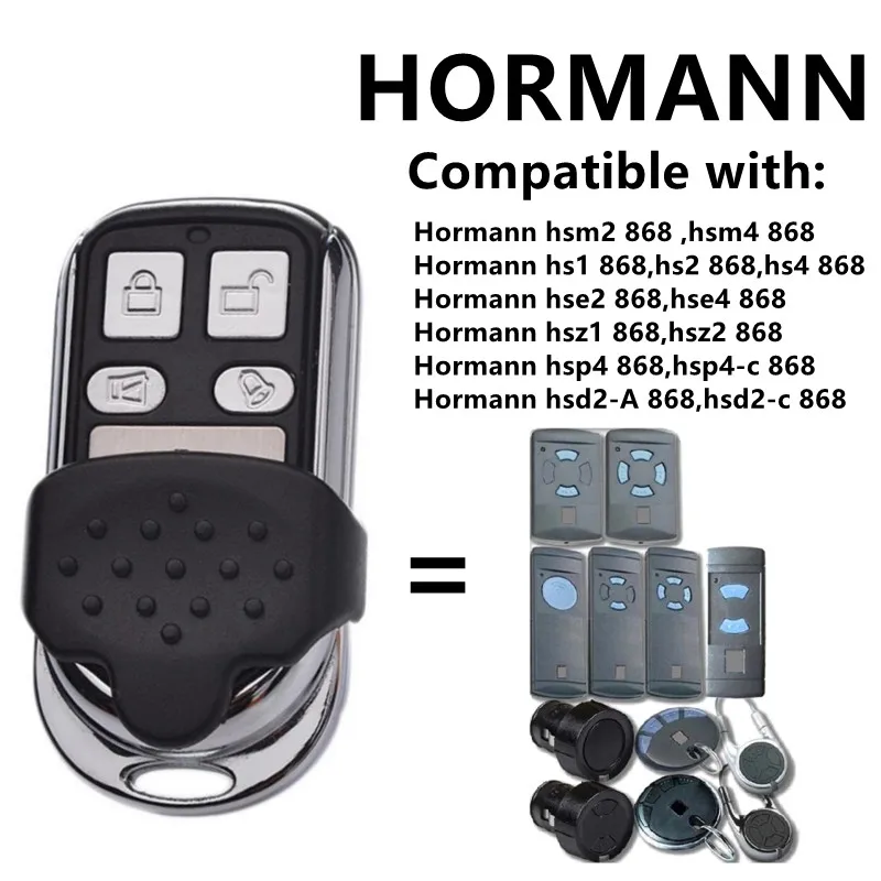 Hormann Garage Gara Gate Hormann Hormann HSM2 HSM4 868 MHz Ručný vysielač 868,35 MHz