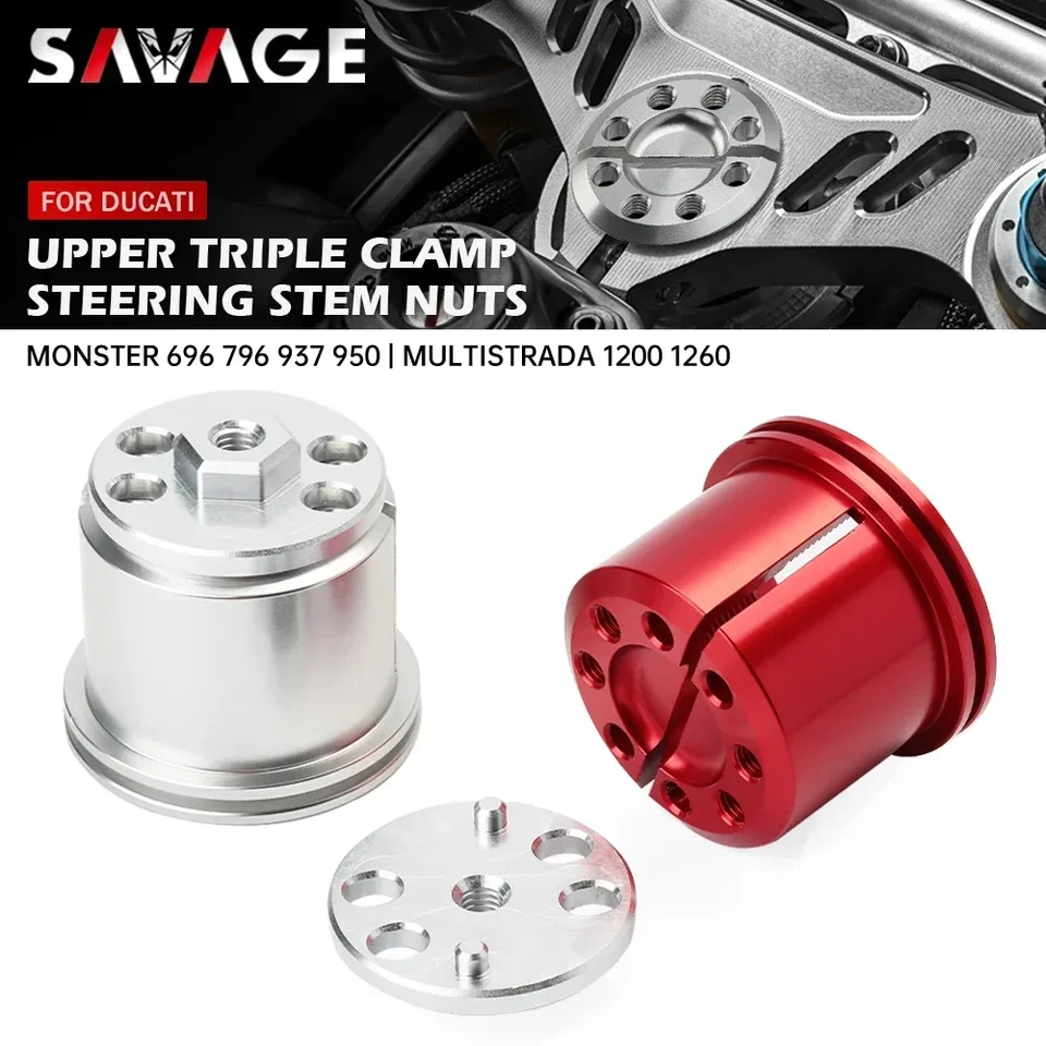 Horná trojitá svorka riadiacej hlavičky pre Ducati Monster 937 950 696 796 1100 Multistrada 1200