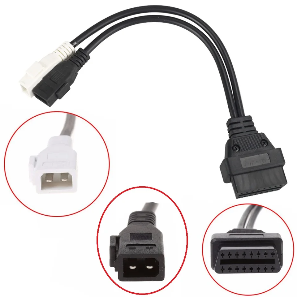 Horný konektor 2x2pin k OBD2 16pin pre Audi pre VAG Series pre Audi 2x2 KKL 2P+2P až 16 PIN OBDII OBD2 Diagnostické nástroje