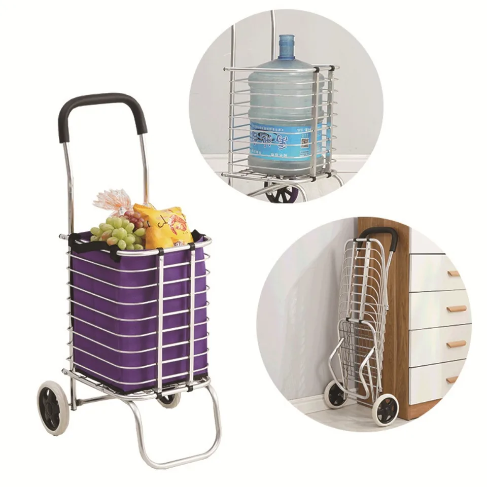 Horolezecké schody Nákupný košík Domácnosť skladacia hliníková zliatina Trolley 6 kolies
