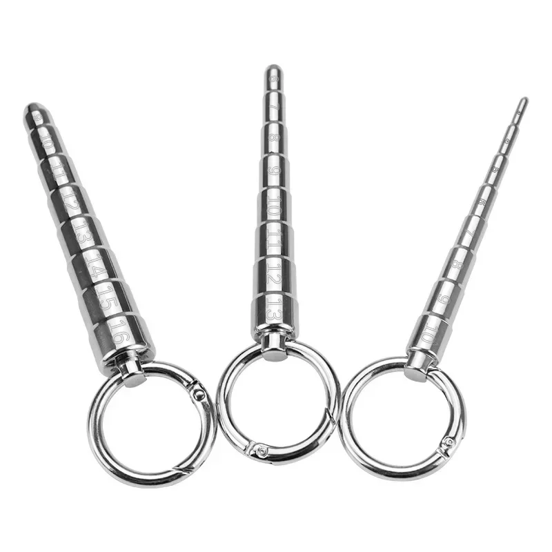 Horse Eye Stick pagoda z nehrdzavejúcej ocele dilatátor Penis Plužná zátka Uretrálna guľôčka pripevnenie tyče kovové koňa Eye Eye Expander Sex Hračky