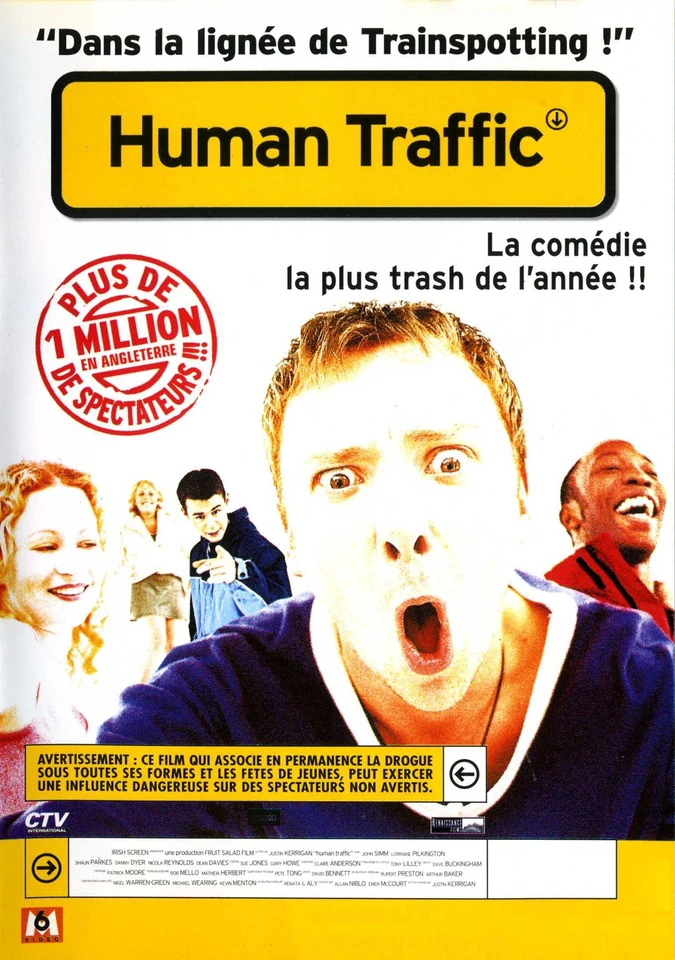 Horúc vzácny film Human Traffic (1999) Art Silk Plagát Wall Art Home Dekoratívna maľba