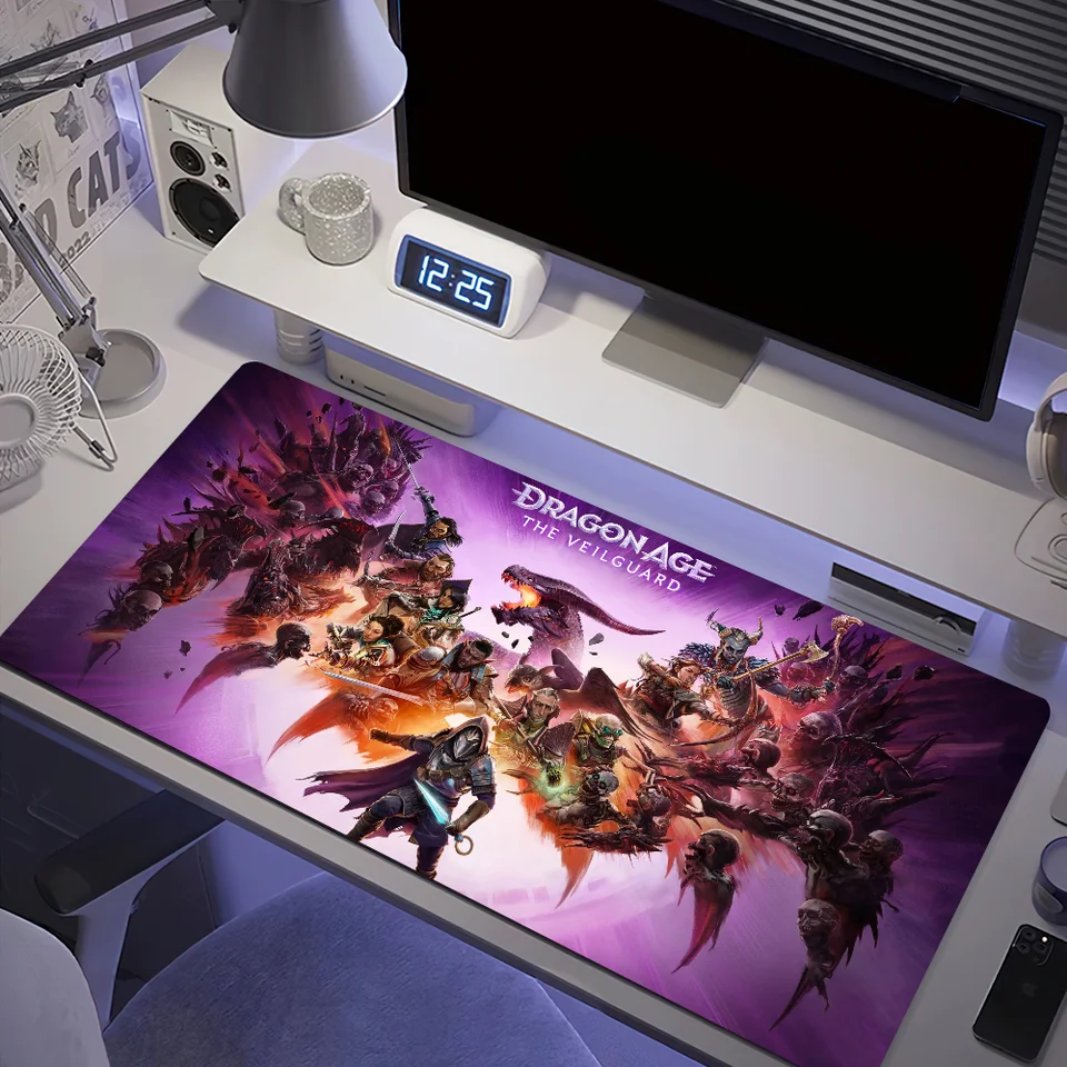 Horúca hra Dragon Age Dreadwolf 2024 Mouse Pad Protector Office Office Gaming Accessory Gamer Gamer Non Slip