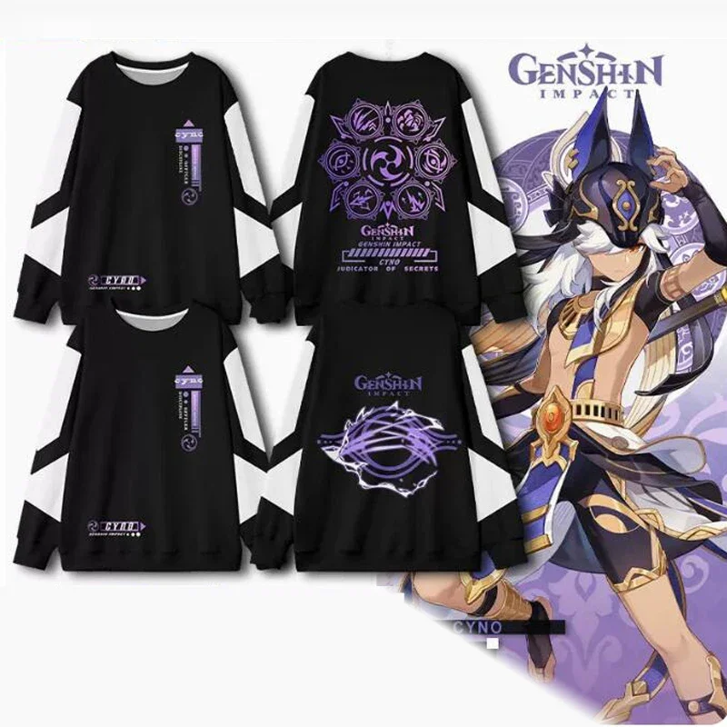 Horúca hra Genshin Impact cyno cosplay mikina hip hop grafické mikiny Pollon Man Streetwear unisex harajuku tracksuit