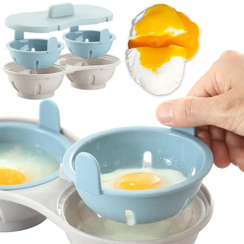 Horúca jarná vaječná forma, kuchynské náradie, čistá voda Lotus Egg Maker, Pytliak na mikrovlnné vajcia, vaječný kotol s dvojitým šupkou, kuchynský gadget