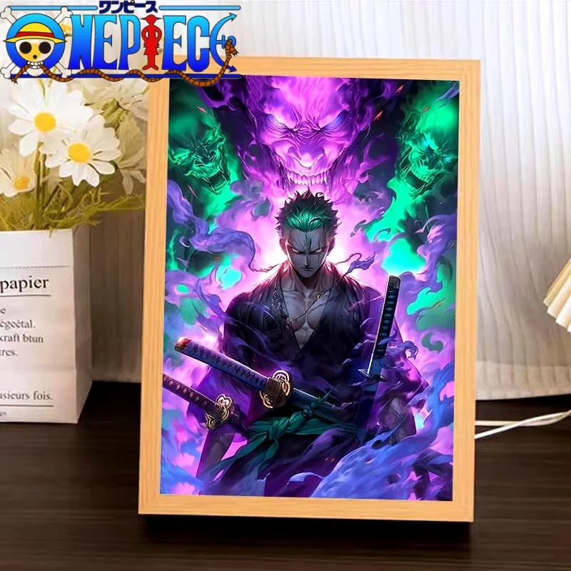 Horúca jednodielny anime figúrka opice d leffy led nočná maľba svetlo maľba dekora