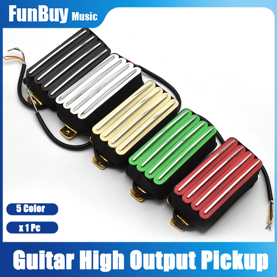 Horúca koľajnica 2-duálna čepeľ gitara elektrik High-výkon Track Tipe Empat Coil Humbucker Pickup 5 Farba