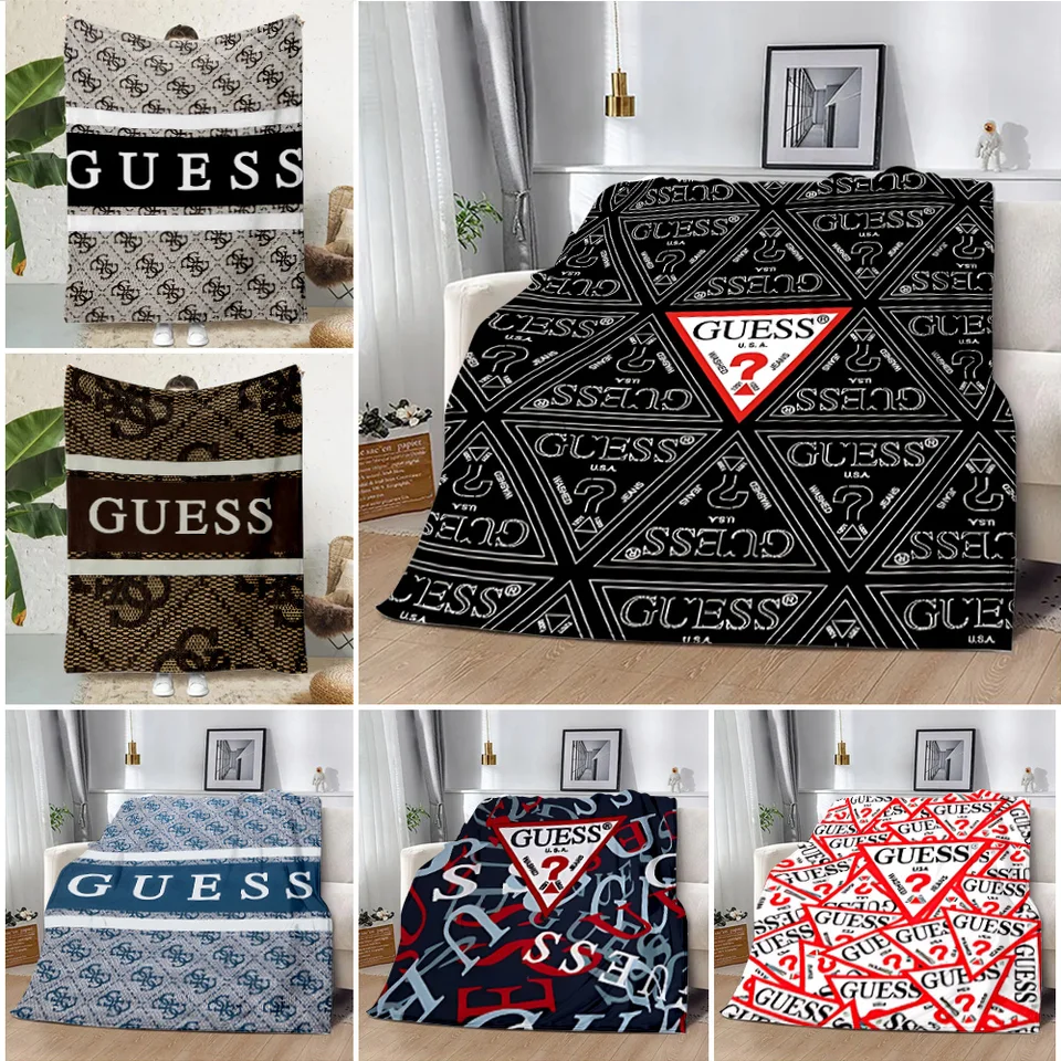 Horúca móda G-guess luxusné tlačené prikrývky piknikové prikrývky teplé prikrývky mäkká a pohodlná prikrývka domáce cestovanie narodeniny