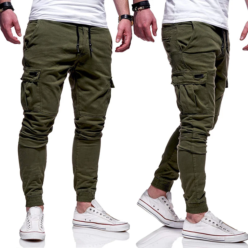 Horúca móda príležitostná školiaci joggers muži športové joggingové nohavice hip hopové nohavice streetwear bežecké legíny trackpants telocvičňa