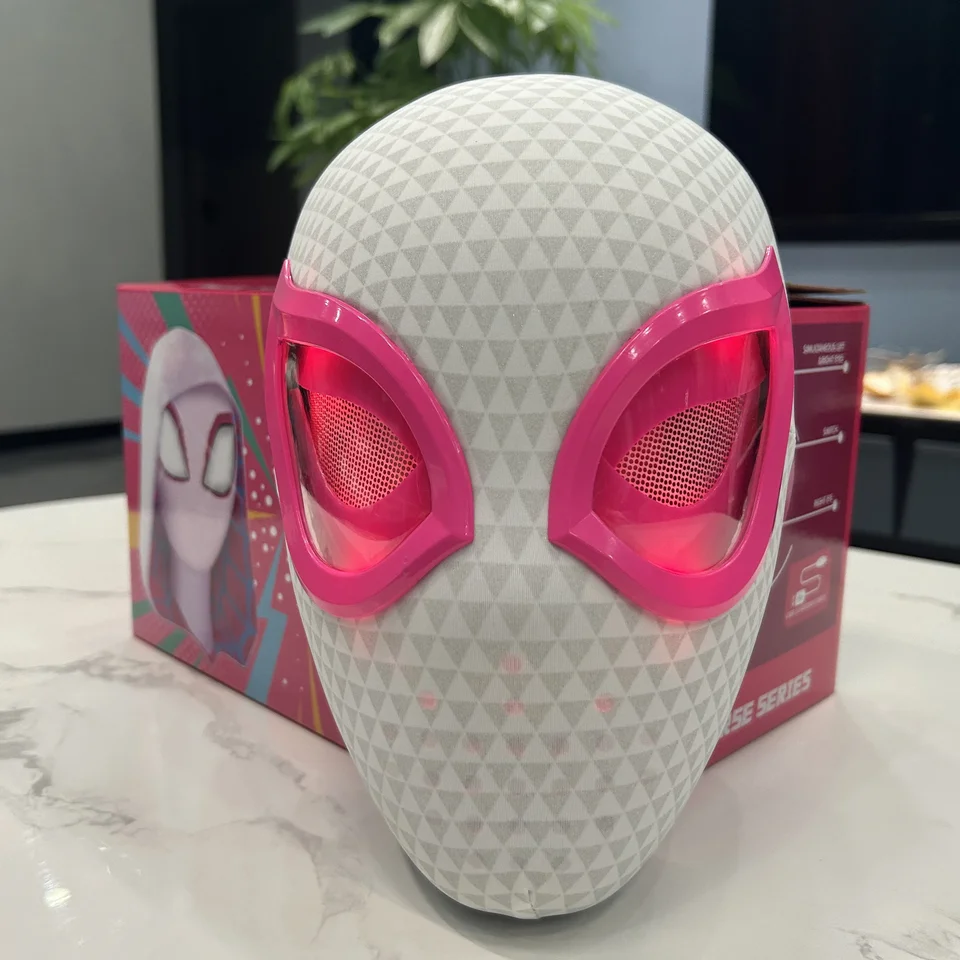Horúca pavúk muž oči Gwen Mask Spider Man Moving Eyes Mask Maska cosplay dekorácie vianočné darčeky hračky
