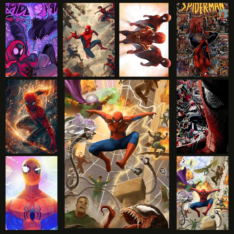 Horúca S-Spider Man Plagát Self-pasívny umelecký vodotesný papier papier Coffee House Bar Izba Decor Decor