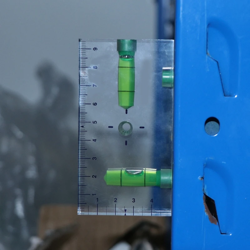 Horúca úroveň T-typu Shatterproof pre krížovú kontrolu úroveň bubliny Magnetická mini bublina úroveň Two Directions Spirit Level Picture Ha