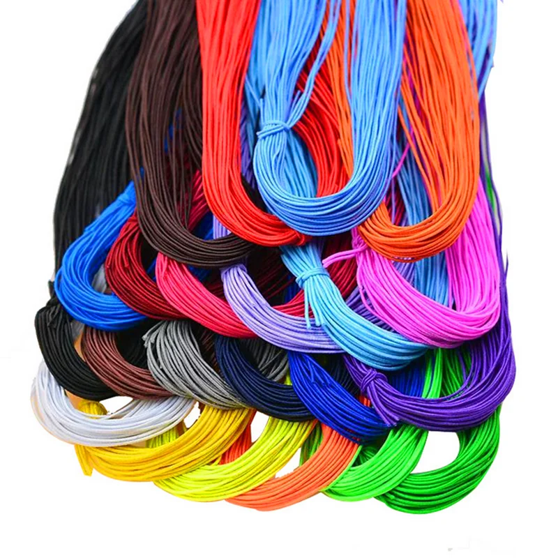 Horúce 1 mm elastické pásové pružné vlákno DIY ručne vyrábané korálkové elastické vlákno pre šperky na výrobu náramku a náhrdelníka