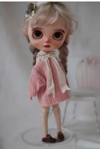 Horúce 1setové lesné oblečenie Blythe Doll Outfit One Dress Pink 1/6 30 cm (vhodné pre Pullip, OB22/24/26, LICCA)