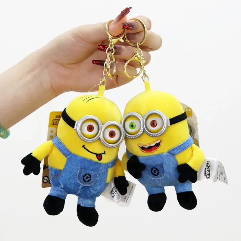 Horúce anime animácie deriváty kawaii malá žltá bábika plyšová dievčina srdiečko Keychain Pohodlný mäkký brithday suvenír pre dieťa