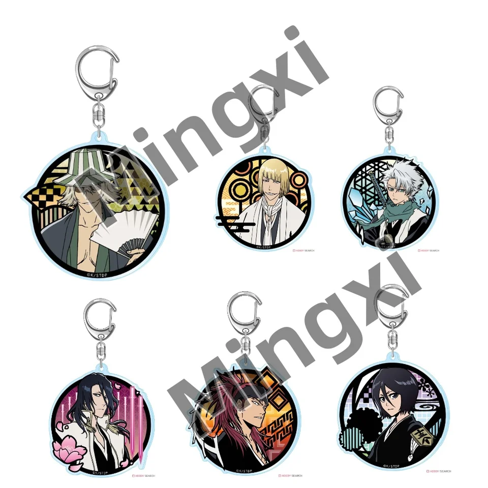 Horúce anime bielidlá postava Kurosaki Ichigo Urahara Kisuke Aizen Sousuke Cosplay akrylový stojanový modelový tanier Disk Decor Keychain 6 cm
