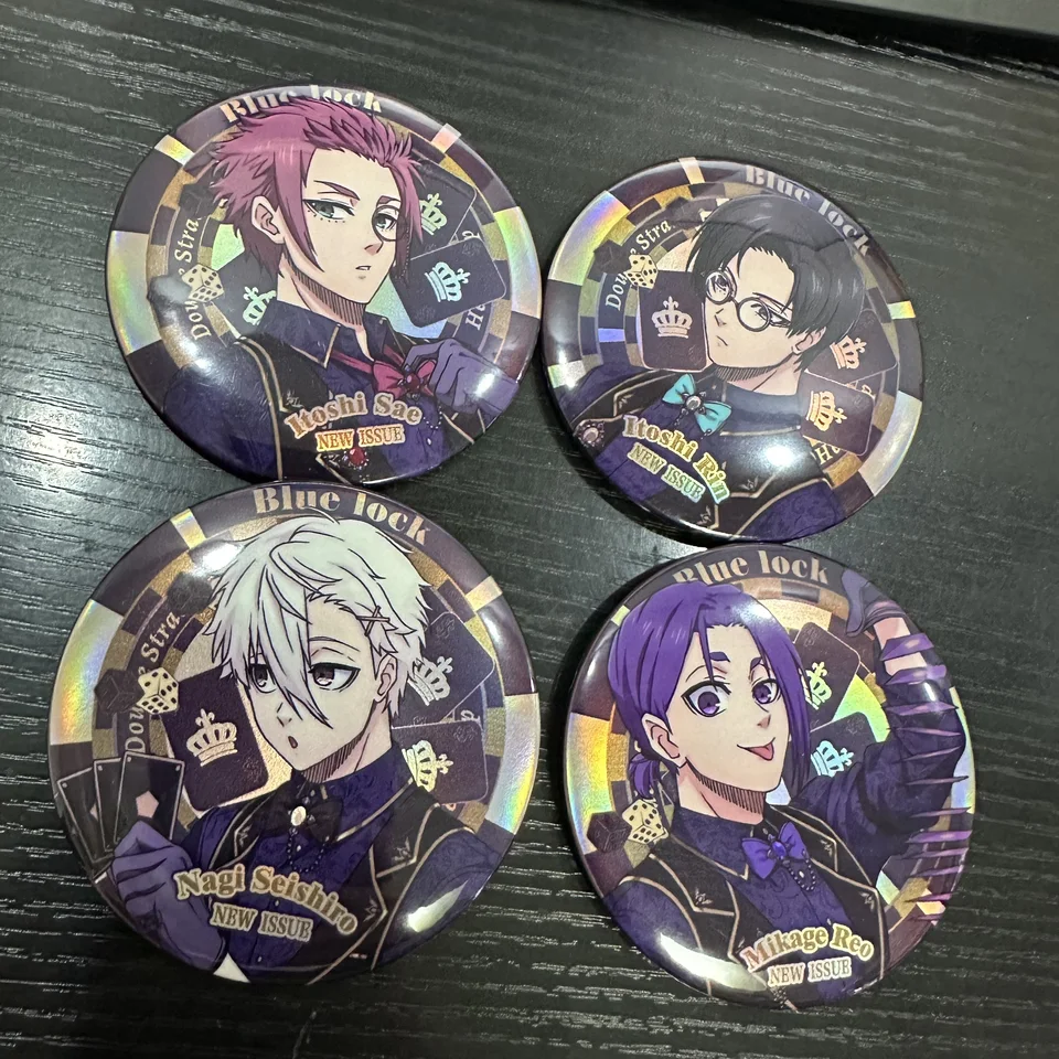 Horúce anime modré zámky figúrky itoshi sae rin itoshi nagi seishiro cosplay kovové odznaky Bag Pins Fanúšikovia vianočný darček brošňou 6 cm
