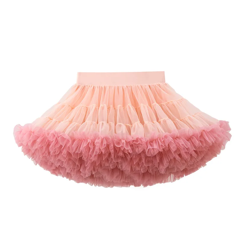 Horúce dievčatá tutu sukne solídne nadýchané tulle princezná loptička pettiskirt detské baletné večierky Performance pre deti