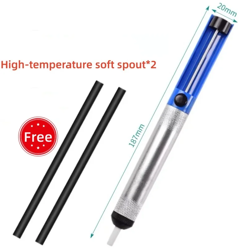 Horúce hliník Desoldering sacie čerpadlo Spájku Solder Sucker Suct Cina Demonser Demand Zariadenie modré vákuum spájkovanie železa