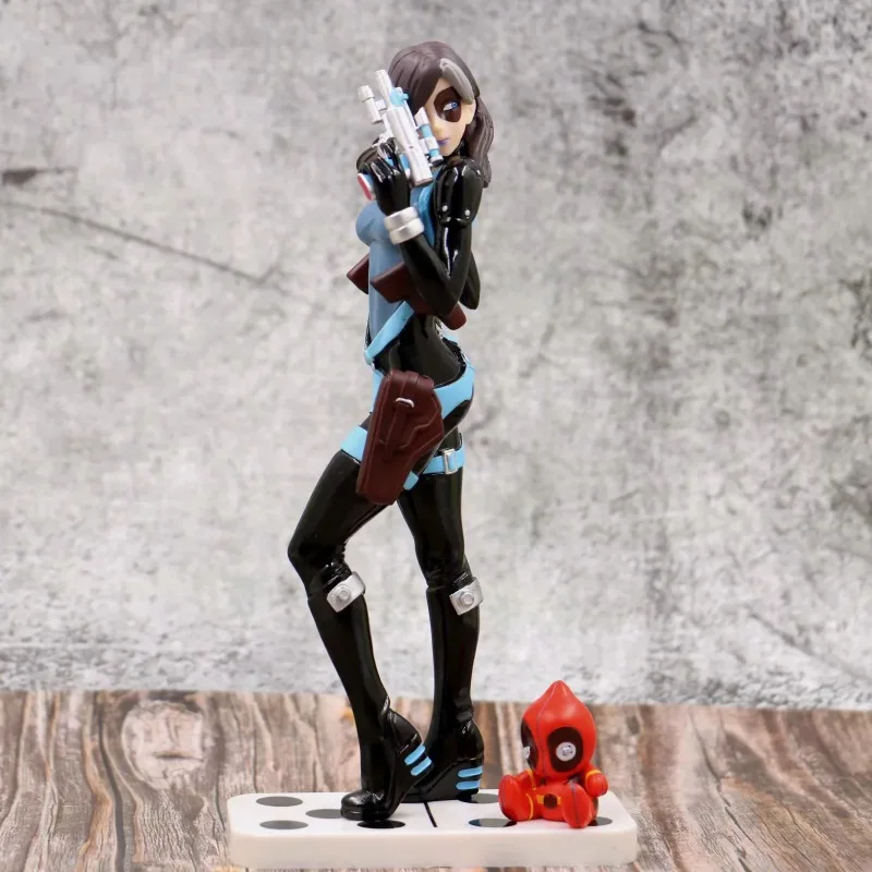 Horúce hračky Marvel X-Man Anime superhrdines domino Deadpool Krásna dievčenská dekorácia dekorácia prívesok model hračky Figures
